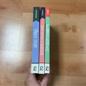 Literati Classics Wizard of Oz, Treasure Island, & Adventures in Wonderland Set